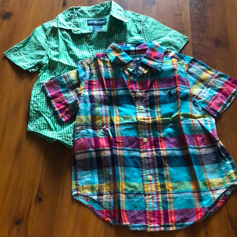 Ralph Lauren button down polo shirts boys size 2T